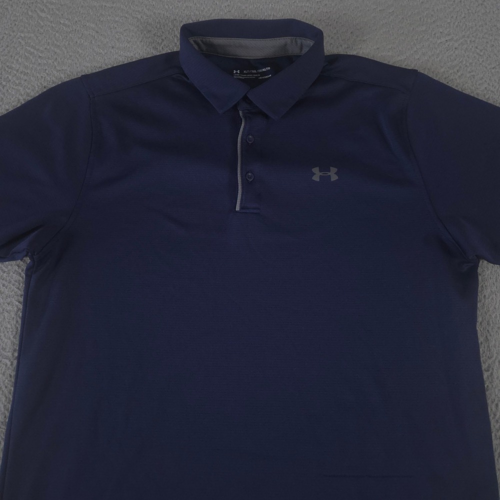 Under Armour Polo Shirt Mens XL Tall UA Tech Polyester Short Sleeve HeatGear